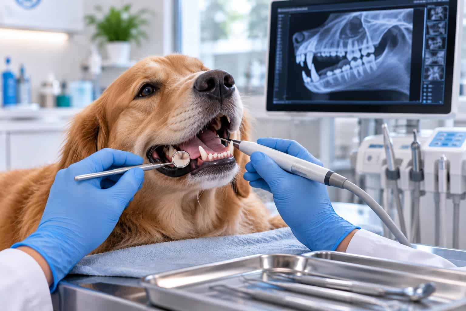 Atención veterinaria de un gato