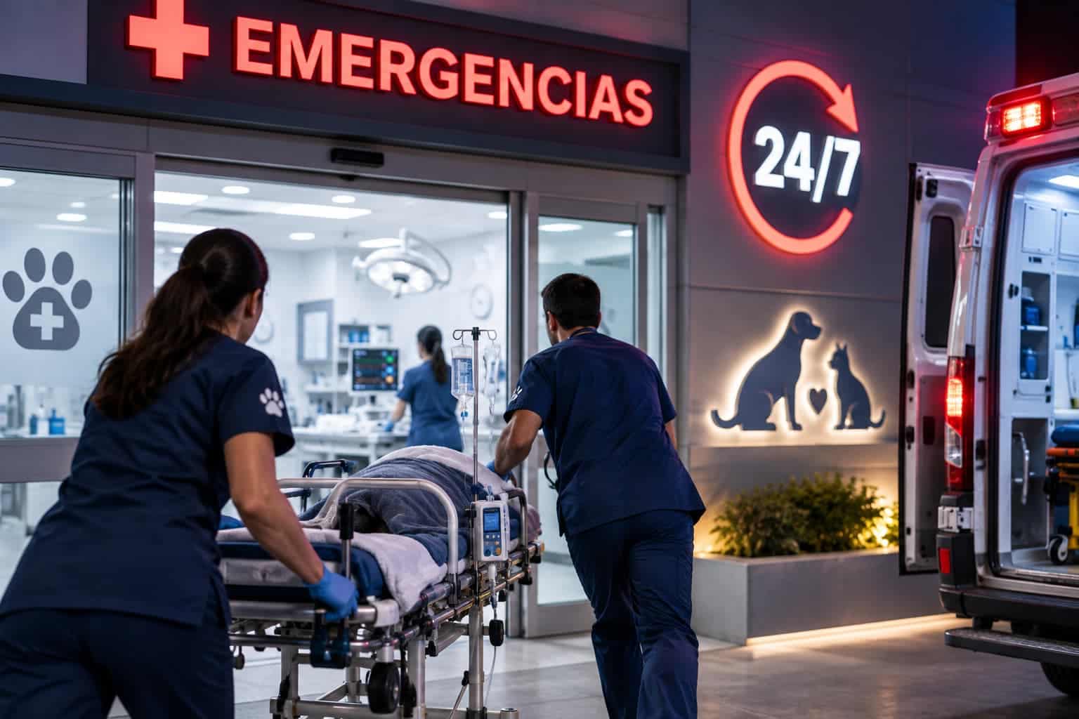 Área de hospitalización veterinaria