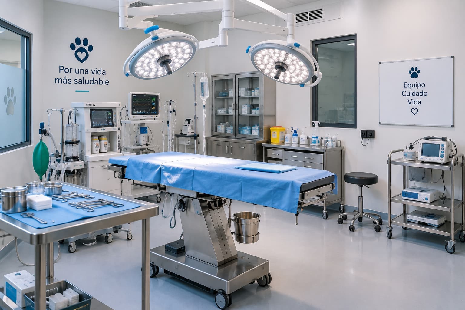 Sala de operaciones veterinarias
