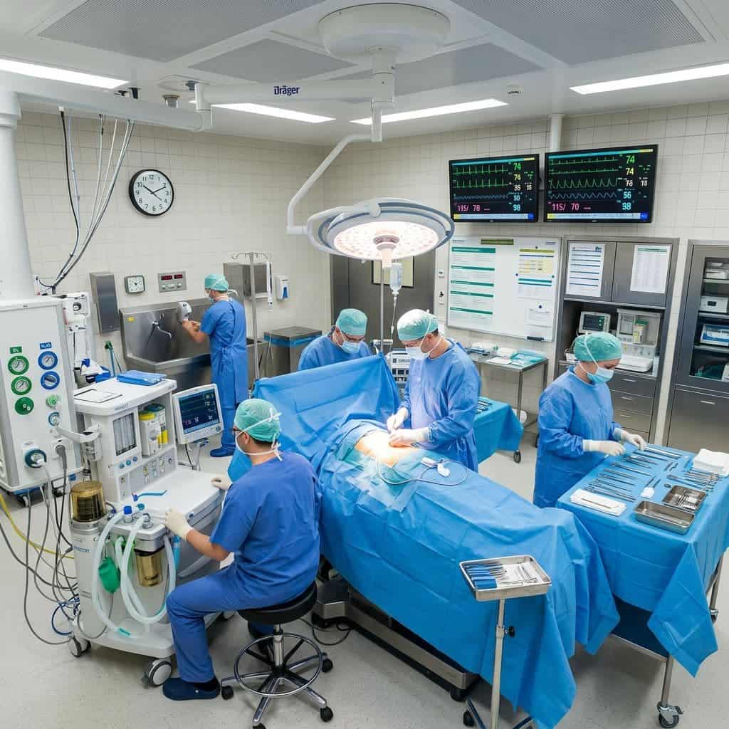 Quirófano de la clínica veterinaria